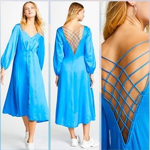 🦋 FREE PEOPLE, LATER DAYS, LATTICE BACK DRESS 🦋